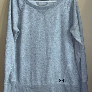 Under Armour Women's Heathered Gray Crew Neck Sweater